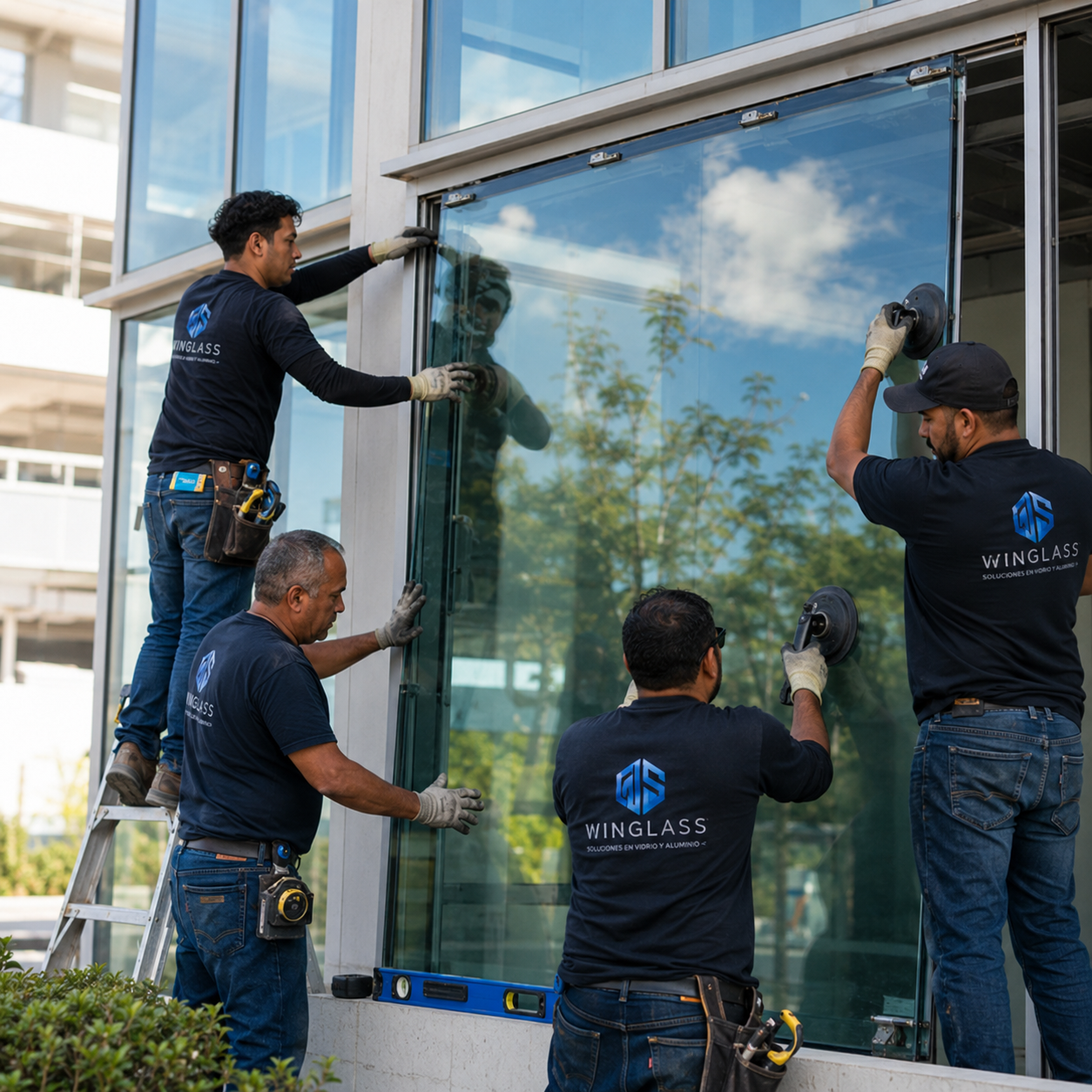 Instalación de fachada en vidrio