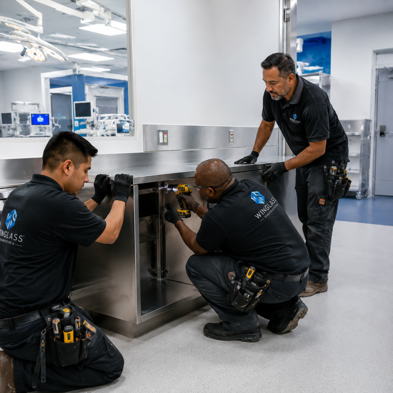 Muebles en acero inoxidable para hospitales y clínicas