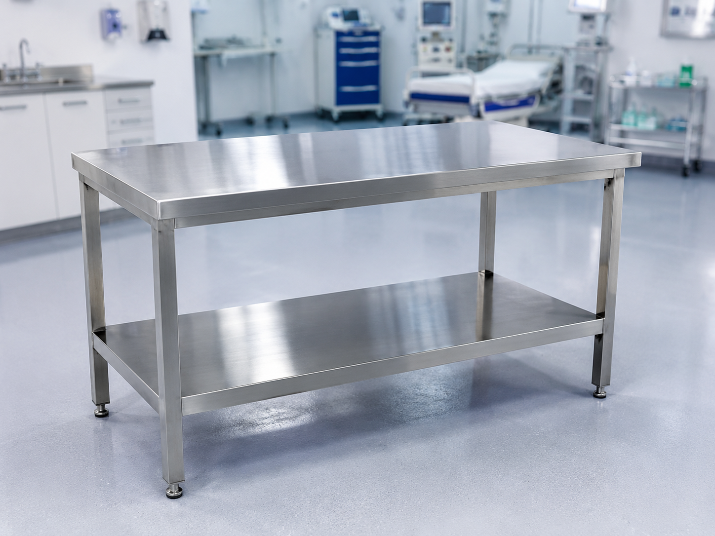 Gabinete médico en acero inoxidable