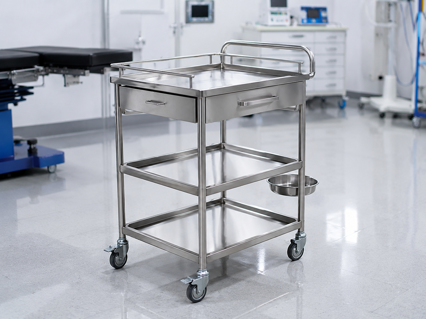 Mueble de acero inoxidable para laboratorio